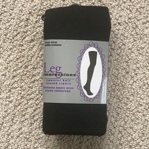 NWT Sweater Knot Footed Tights